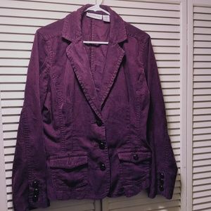 Purple Corduroy Blazer